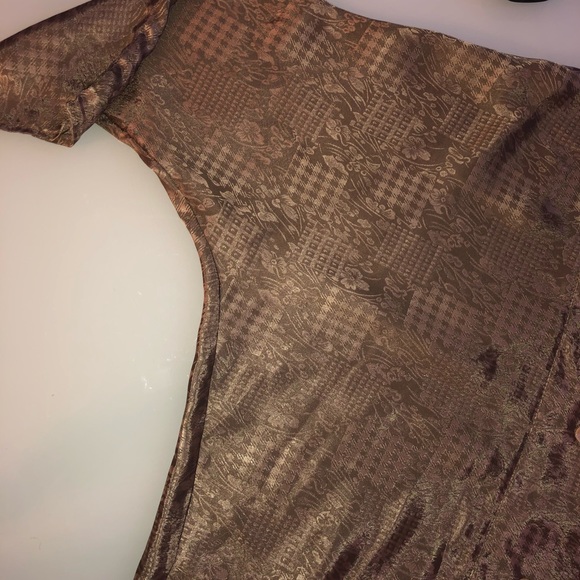 Vintage metallic blouse. - Picture 3 of 7